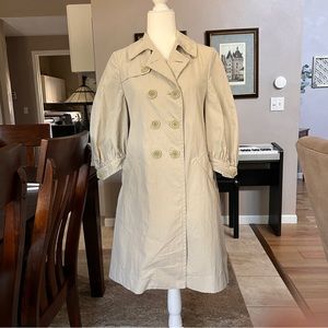 BCBGMaxAzria 3/4 Sleeve Trench Coat - M
